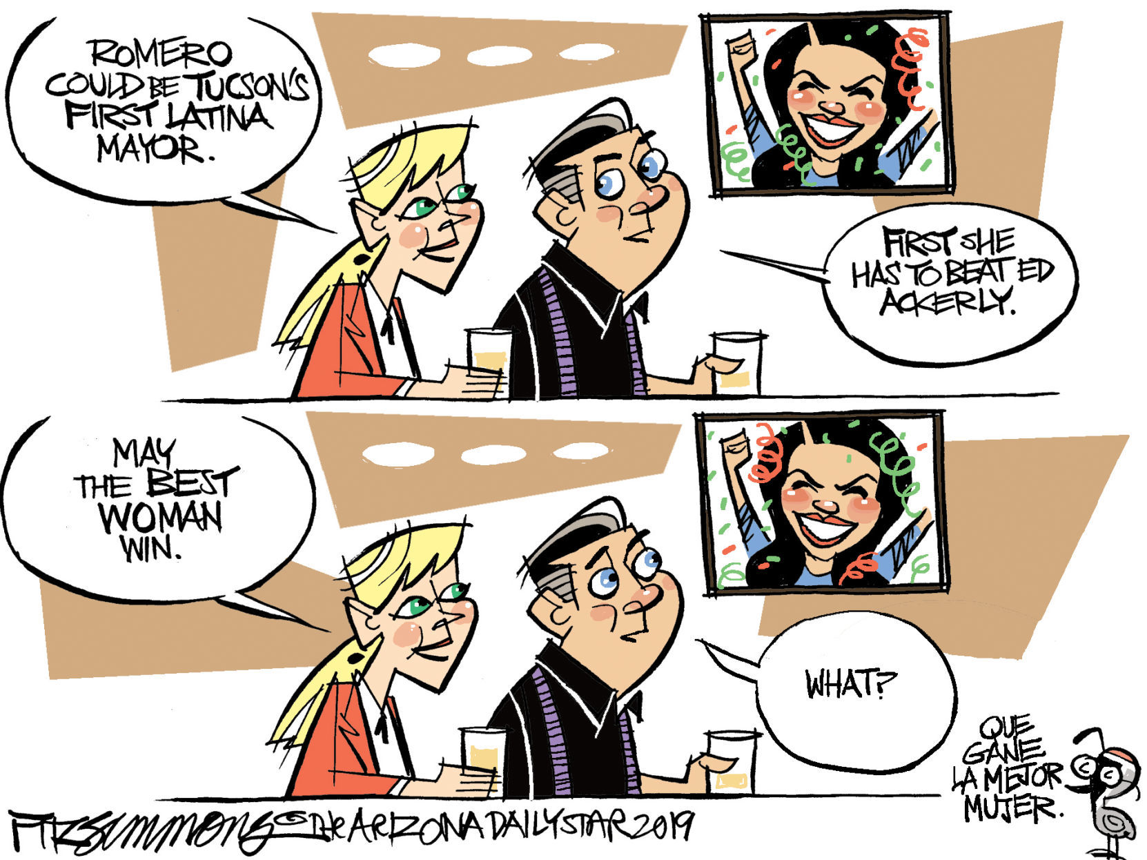 Daily Fitz Cartoon: Regina Romero